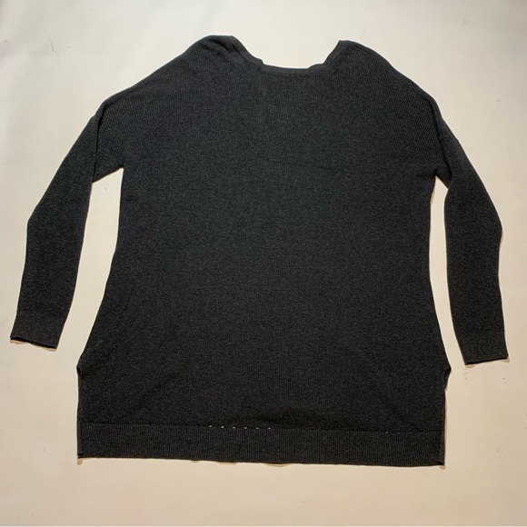 cabi women's charcoal gray large Snuggle pullover sweater v neck oversized comfy - Picture 8 of 8